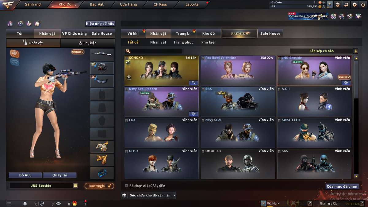 shop acc cf uy tin gia re